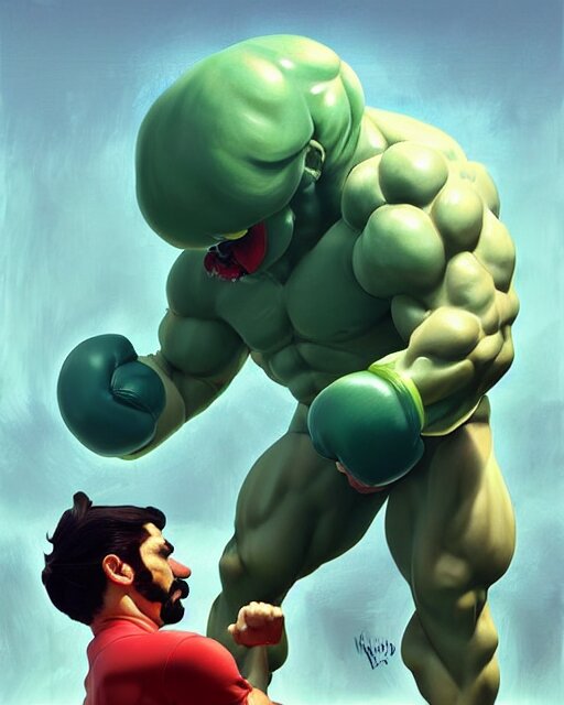 Hulk fighting