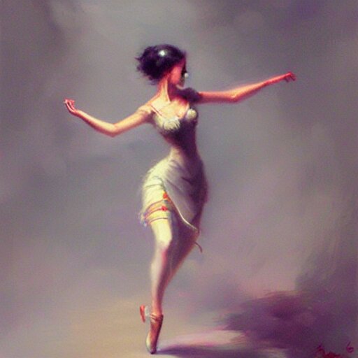 a psychedelic illustration of a beautiful woman dancing by bayard wu. remove all solid colors, and instead use a gradient of different colors to create a psychedelic effect.