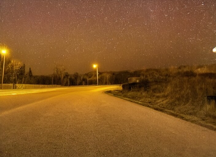 road at nigth