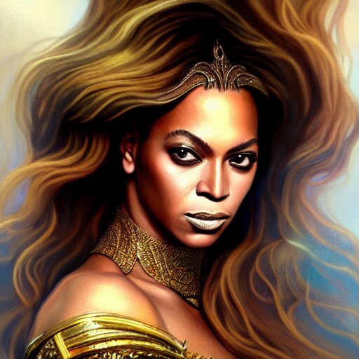 Beyonce as a 1940s movie poster, sci-fi, amber eyes, face, long hair, fantasy, intricate, elegant, highly detailed, digital painting, artstation, concept art, smooth, sharp focus, illustration, art by artgerm and greg rutkowski and alphonse mucha. transform into a 1940s movie poster