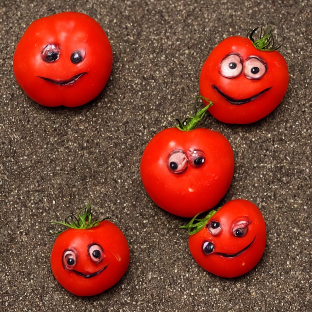 Turn into a beautiful, smiling tomato