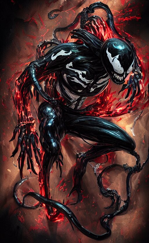 remove the chainsaw man and the "venomized, creepy art"