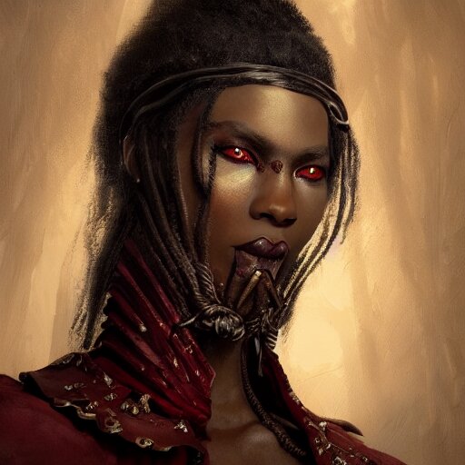 portrait of a slave, blood red eyes, vampire fangs, fantasy, intricate, elegant, highly detailed, digital painting, artstation, concept art, matte, sharp focus, illustration, octane render, unreal engine, art by aenaluck and roberto ferri and greg rutkowski, epic fantasy, digital painting 