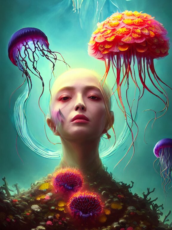 “neo surrealism, starfish art by ernst haeckel and daniel martin diaz and mc escher, colourful, fine detail, hd. neo surrealism, jellyfish art by ernst haeckel and daniel martin diaz and mc escher, colourful, fine detail, hd. adorable, lens flares, masterpiece”