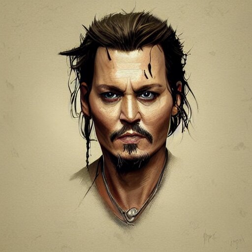 Make him look like a real Jonny depp