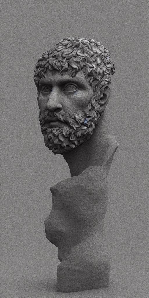 Portrait of Zeus, noir