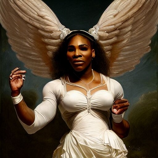 Serena Williams winning 