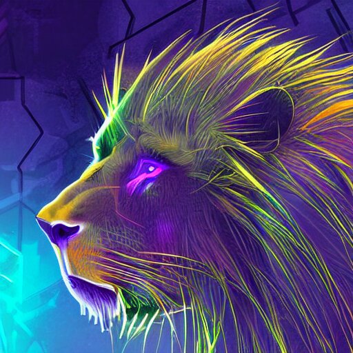 Color lion