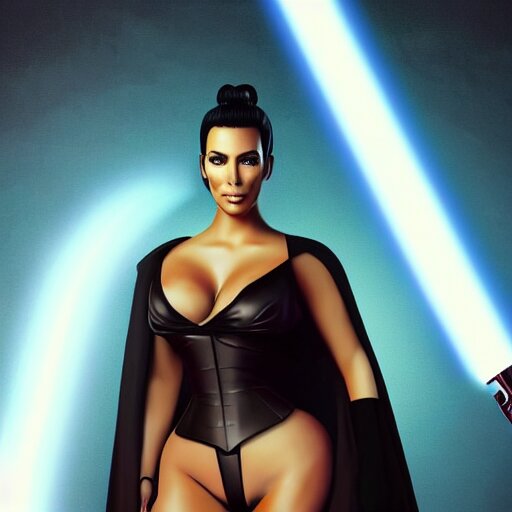 kim kardashian in star wars as an evil sith, 8k resolution, full HD, cinematic lighting, award winning, anatomically correct