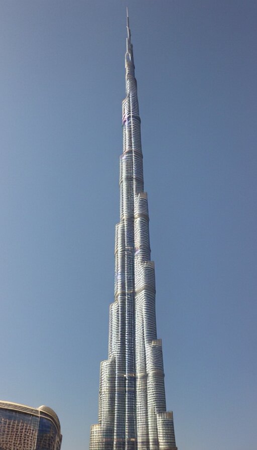 Make it look like real Burj khalifa