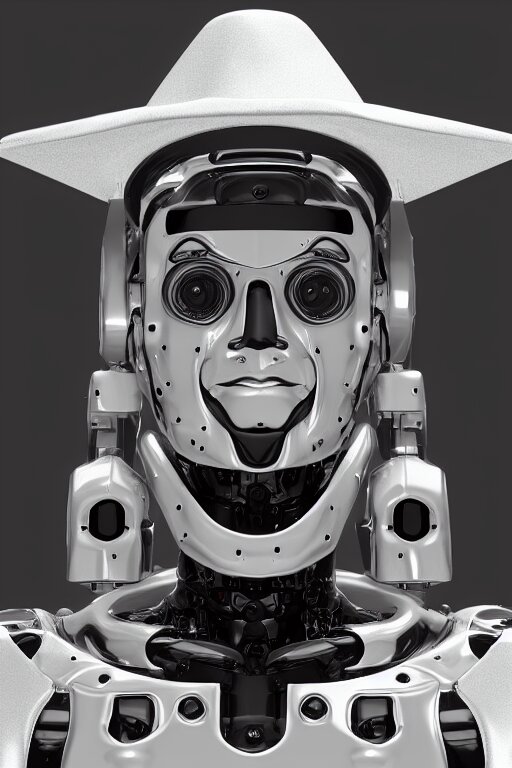 cara de robot humanoide