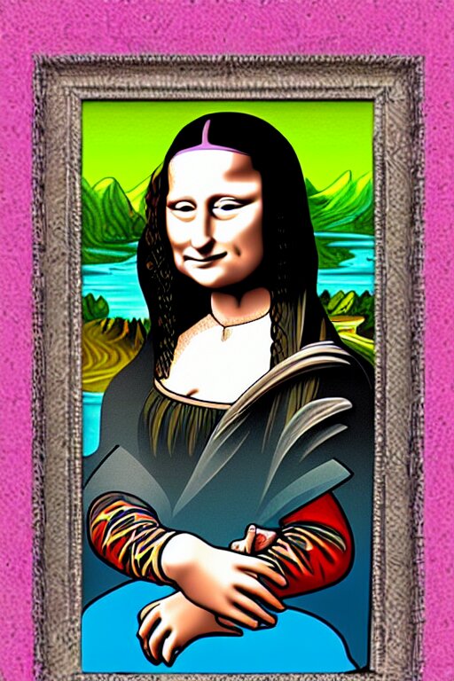 Make her look like real Mona Lisa