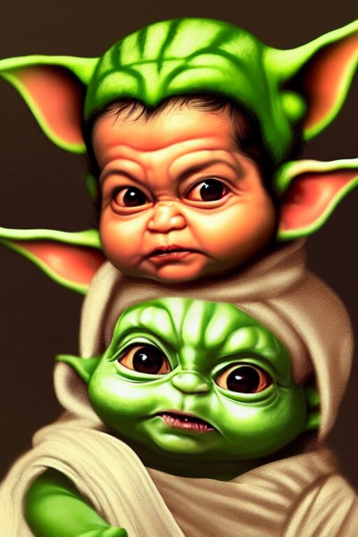 Babies cute blinking eyes