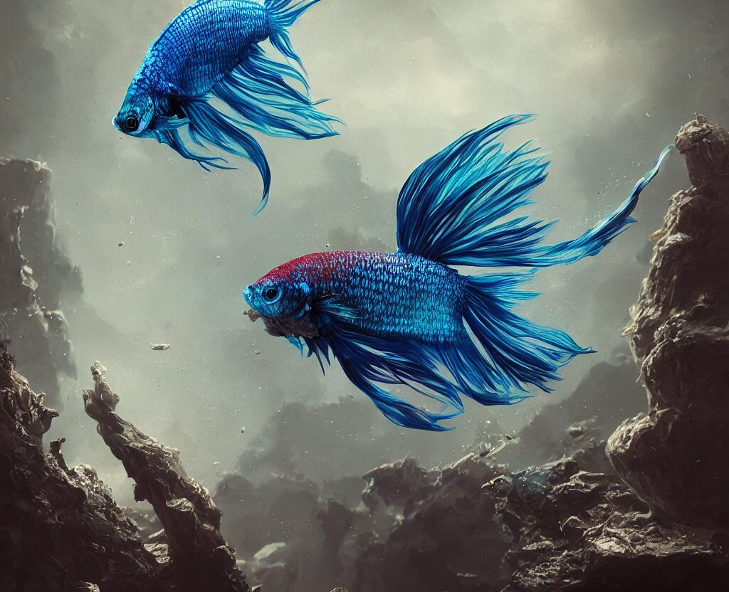 betta fish, intricate artwork, octane render, trending on artstation, wlop, greg rutkowski. cinematic, hyper realism, high detail, 8k. Betta fish, intricate artwork, octane render, trending on artstation, wlop, greg rutkowski. cinematic, hyper realism, high