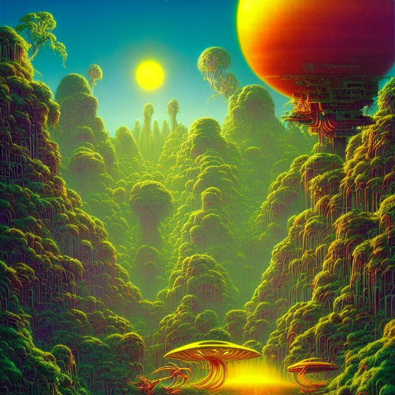 Sun scenery