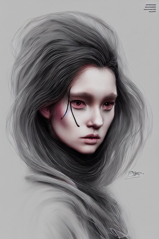 a detailed portrait of a cute goth brunette girl, by justin gerard and agnes cecile, digital art, realistic painting, trending on artstation