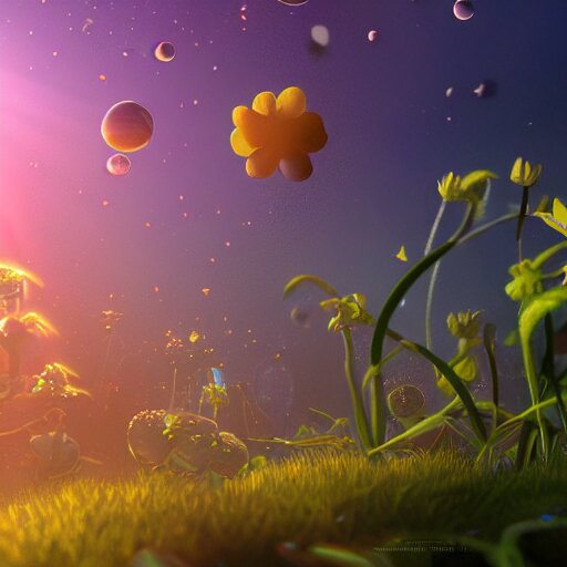 Tiny 3 6 0 Flower Planet, Trending on Artstation, 4k, 8k, &c. Intricate, Luminous God Rays. change the tiny to giant