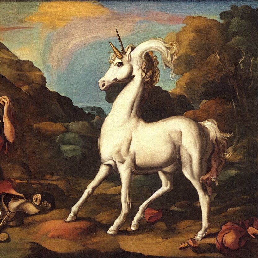 A painting horse 