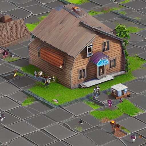 🏘 at all angles clash royal style characters, unreal engine 5, octane render, detailed, brawl stars, cinematografic, cinema 4 d, artstation trending, high definition, very detailed, blender 