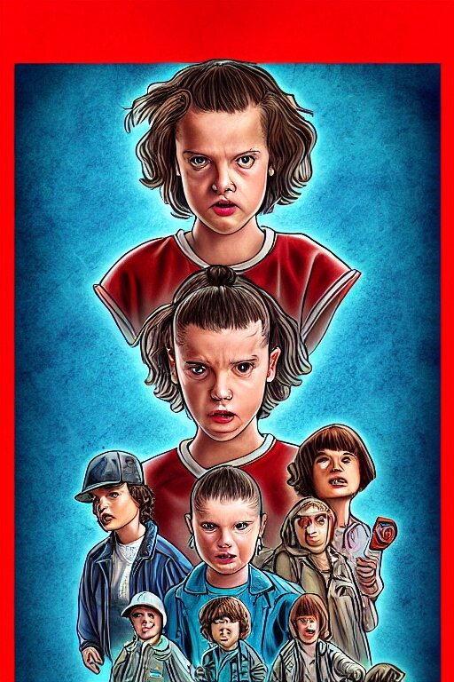 character of Eleven from Stranger things by Dittmann Anna , digital, fantasy, detailed