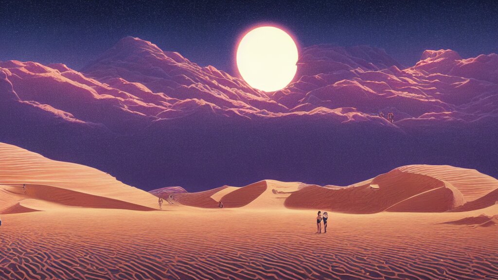Night desert