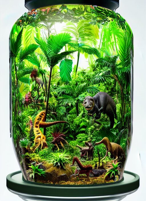 Big elephant inside bottle 