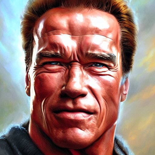 Arnold Schwarzenegger portrait art by Donato Giancola and Bayard Wu and artgerm, digital art, trending on artstation, 4k Arnold Schwarzenegger portrait art by Donato Giancola and Bayard Wu and artgerm, digital art, trending on artstation, 4k