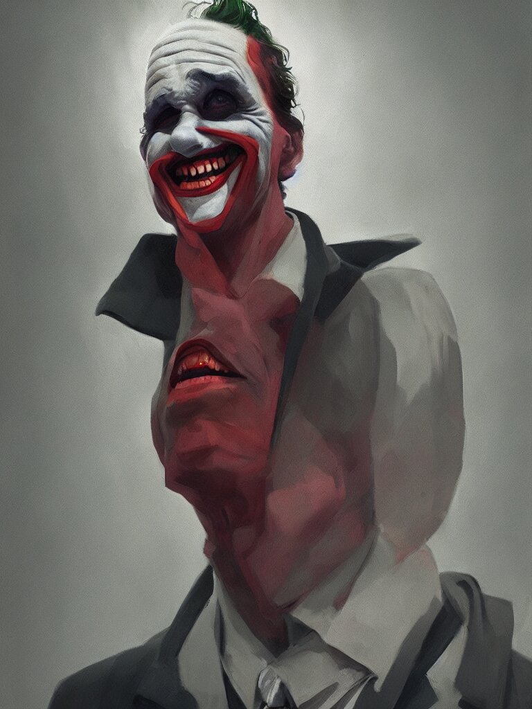 Joker laughing