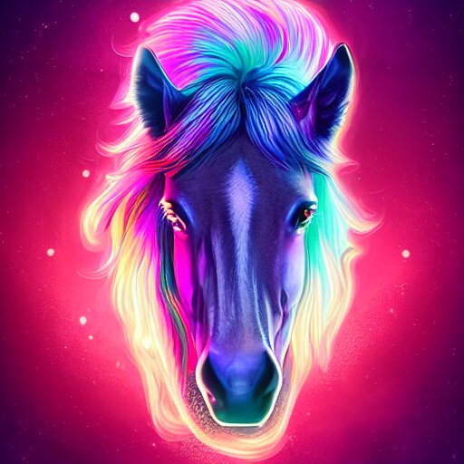  Horse neon