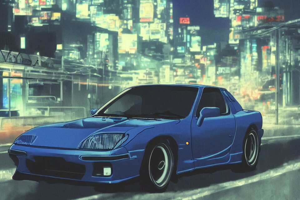 Jdm car hyper realistic detailed 