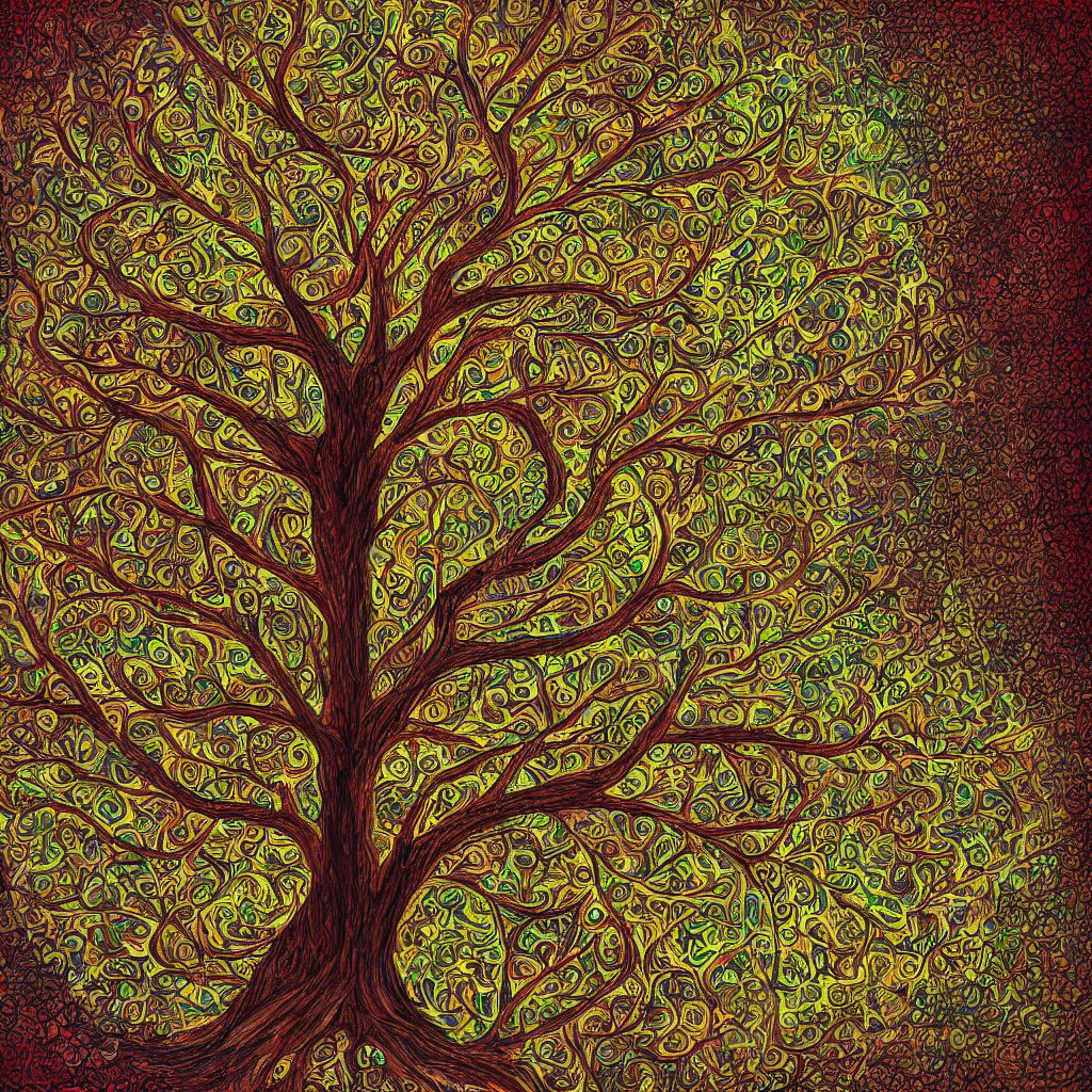 tree of life, digital art