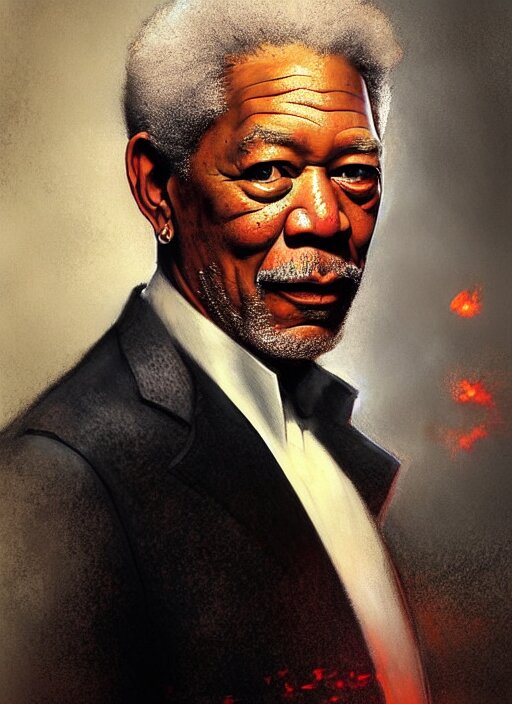 morgan freeman as james bond, digital art by eugene de blaas and ross tran, vibrant color scheme, intricately detailed, in the style of romanticism, cinematic, artstation, greg rutkowski