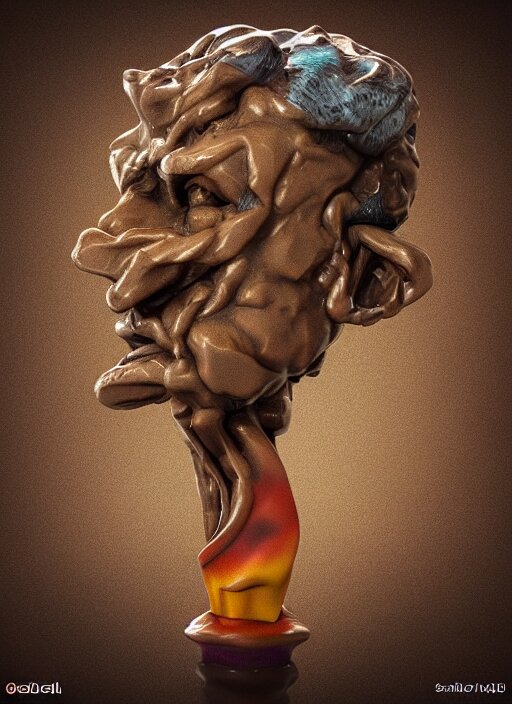 Tasty chocolate ice cream 