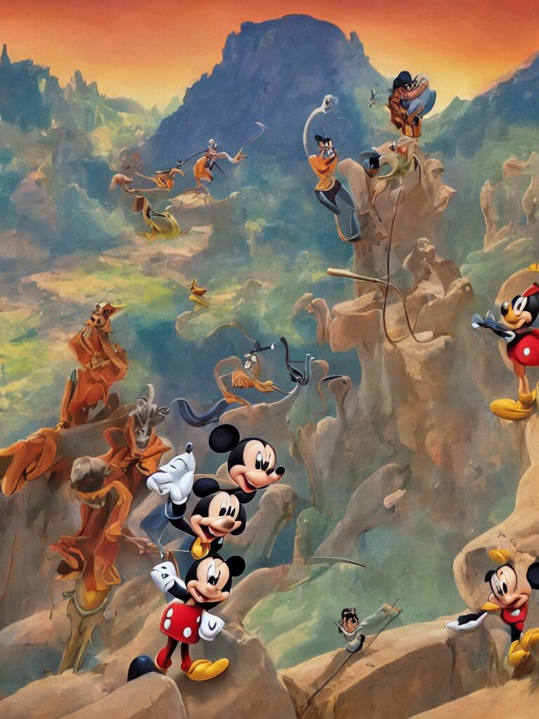 Willie The Giant Chases Mickey, Donald And Goofy Effects Round 