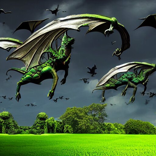 Create flying dragon on earth 