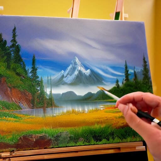 building oil painting 3d