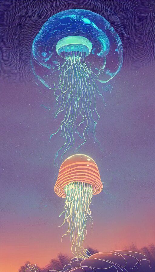 glow in the dark jellyfish