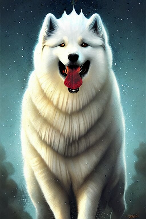 Dog laughing 
