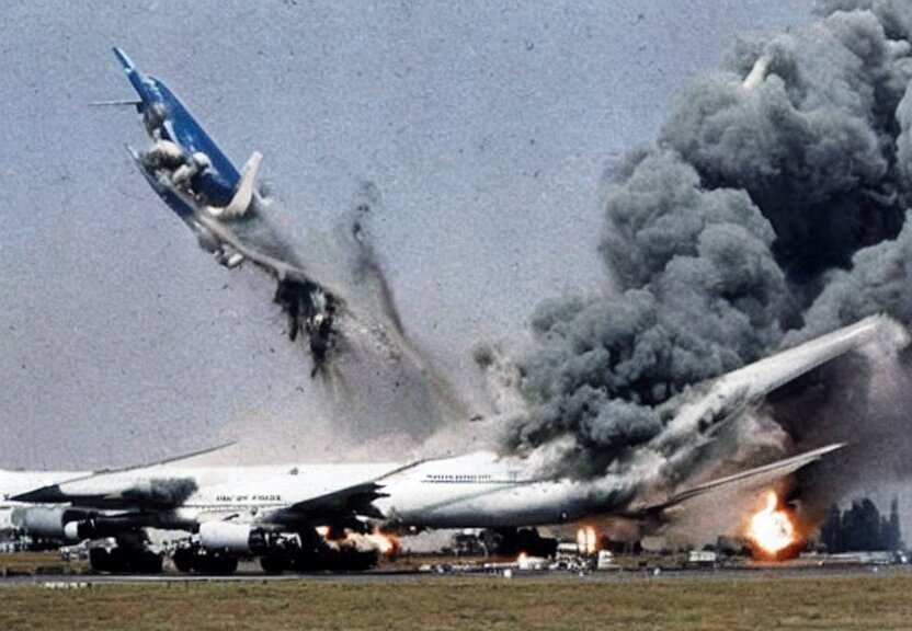 Plane crashes