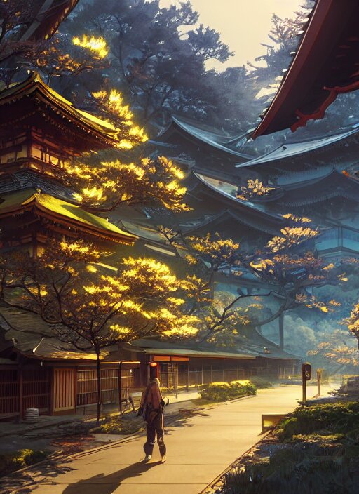 highly detailed japan illustration in gta v, stephen bliss, unreal engine, fantasy art by greg rutkowski, loish, rhads, ferdinand knab, makoto shinkai and lois van baarle, ilya kuvshinov, rossdraws, tom bagshaw, global illumination, radiant light, detailed and intricate environment 