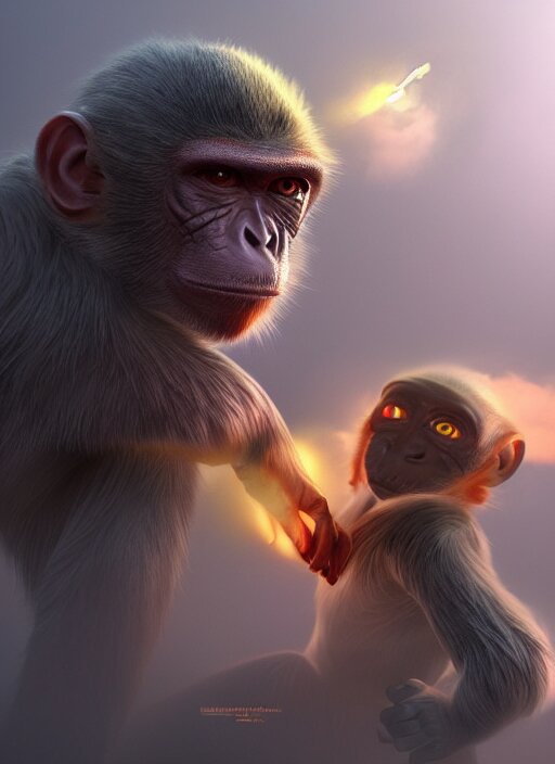 Best Monkey and man art