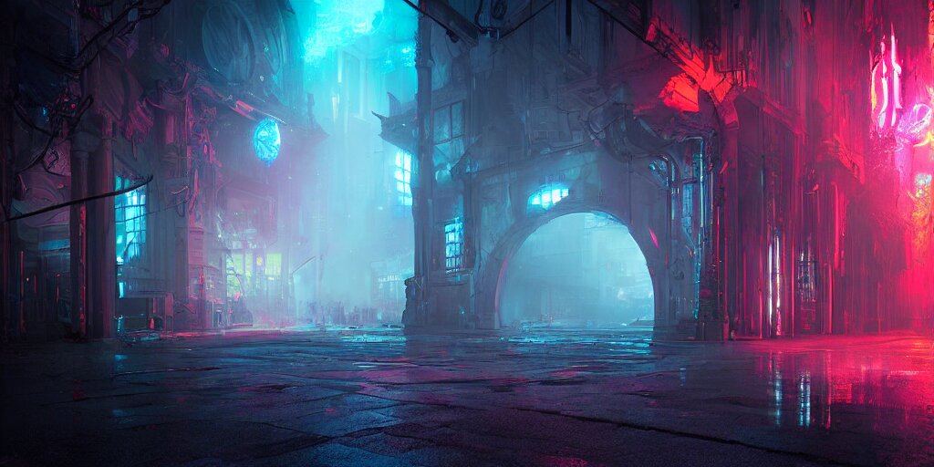 fantasy world portal by Liam Wong dramatic lighting, cinematic establishing shot, extremely high detail, photorealistic, cinematic lighting. make the portal look like it's opening into a dark abyss