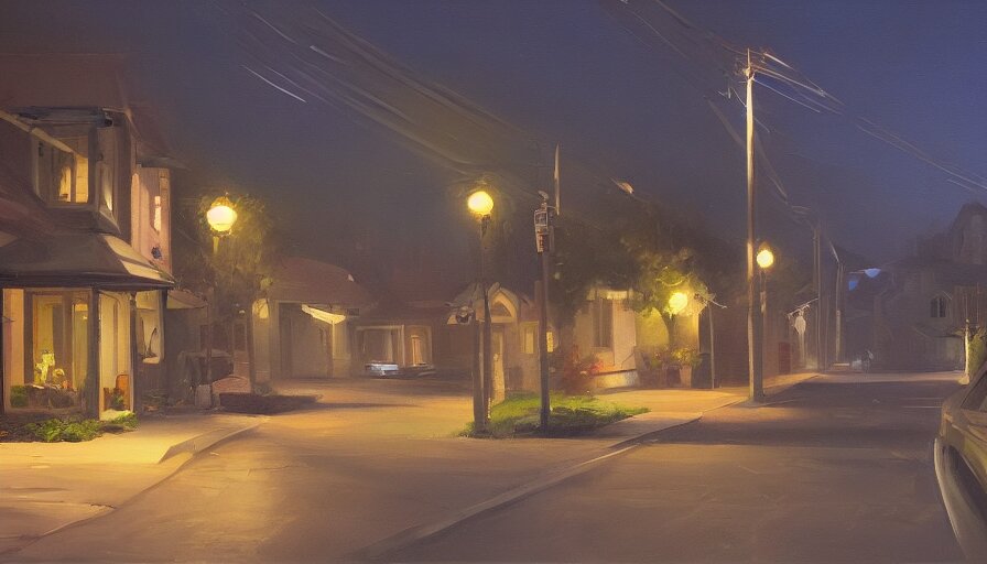 road at nigth