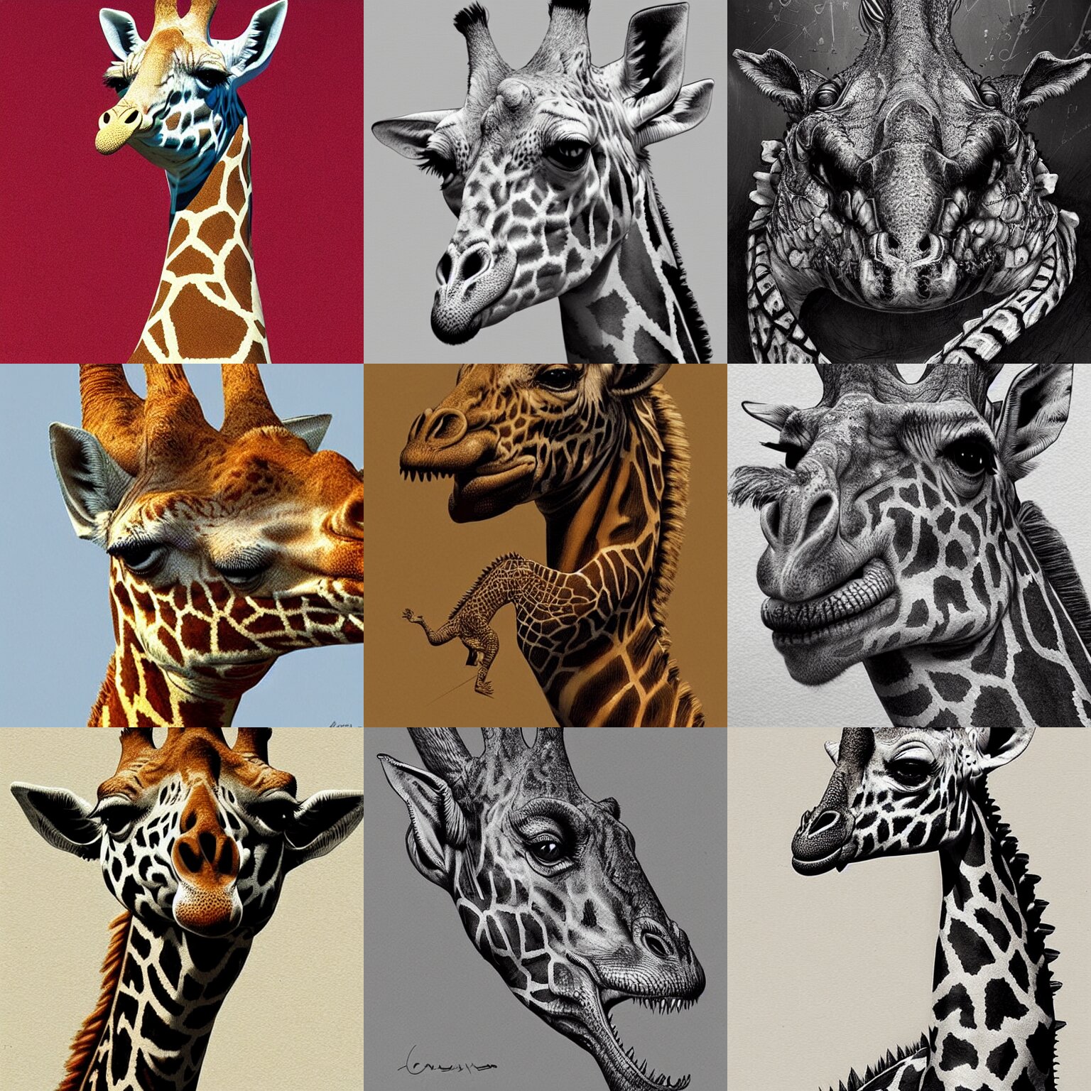 ( ( giraffe ) )!! ( ( crocodile ) )!! well composed, best on artstation, cgsociety, epic, stunning, gorgeous, intricate detail, wow, masterpiece 