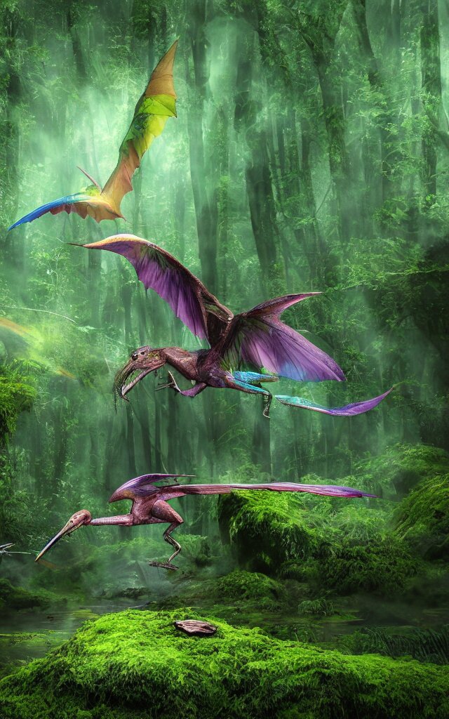 Flying dinosaur 