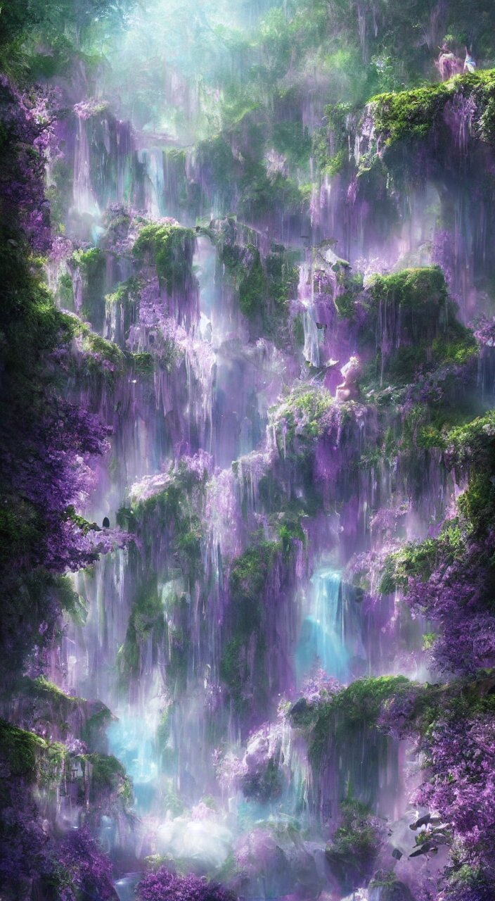 Water fall scenery 