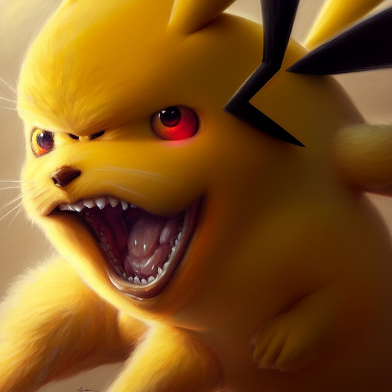 Make it a portrait of Pikachu. make it a portrait of Ash Ketchum