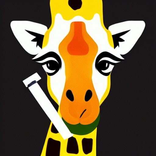 giraffe smoking weed 