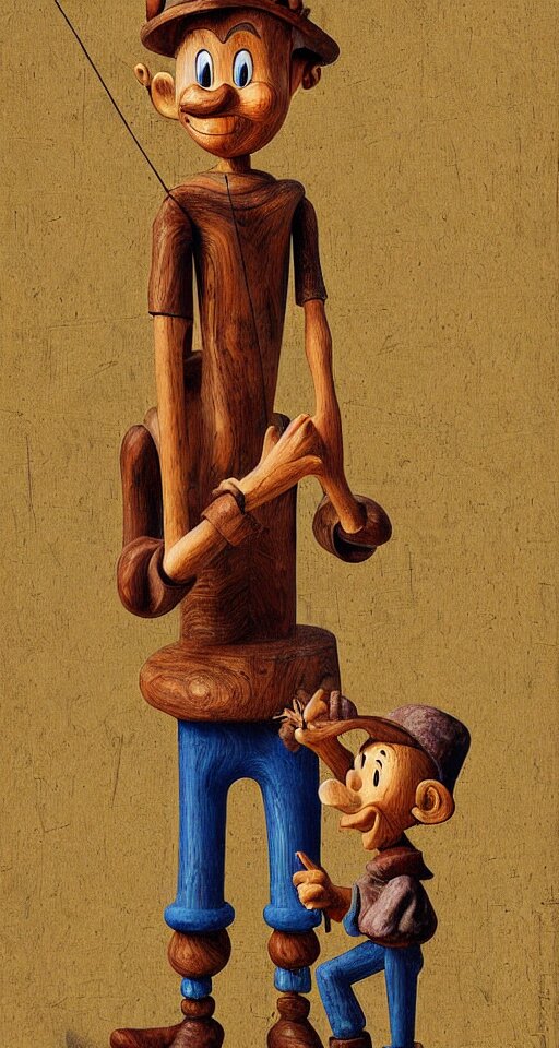 potrait of pinocchio