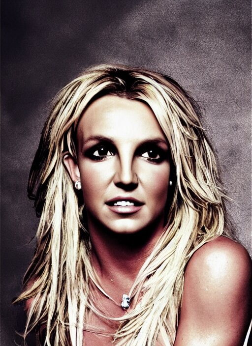 Nick Knight styled Britney Spears in Vogue magazine, 8,000 pixels wide and 4,000 pixels high. Fashion photo makes Britney go crazy